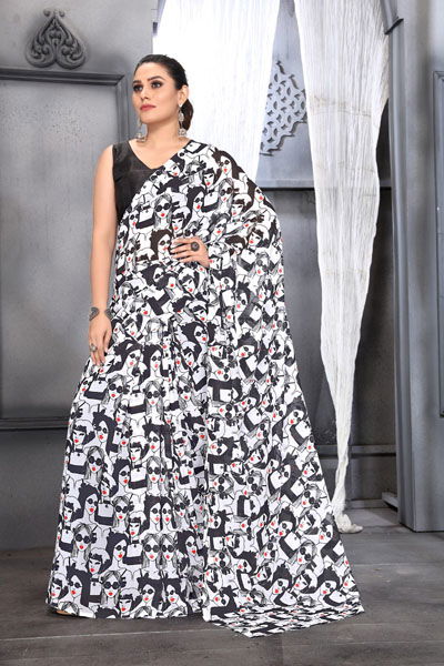 Aayaa Aaradhna 3 Printed Georgette Casual Daily Wear Saree Collection